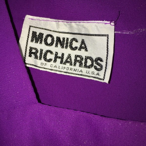 Monica Richards Vintage Pleated Dress. - Picture 4 of 4